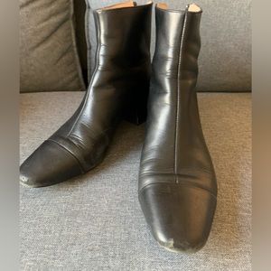 J. Crew Roxie Cap Toe Leather Boots